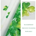 thumbnail image 4 of St. Patricks Day Tablecloth Shamrock Tablecloth 60"x84", Waterproof ST Patrick Day Decorative Vinly Table Cloth Irish Tablecloth for Rectangle Table, 4 of 6