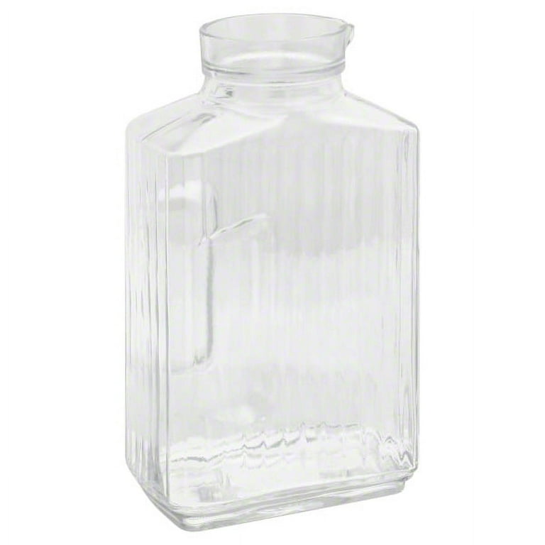 64oz Glass Straight Side Pitcher with Lid - Threshold™