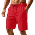 thumbnail image 2 of LWavelet Men's Athletic Gym Shorts, Wide Leg Pleated Baggy Sweat Shorts with Side Pockets for Running Workout Basketball Yoga Casual, 2 of 4