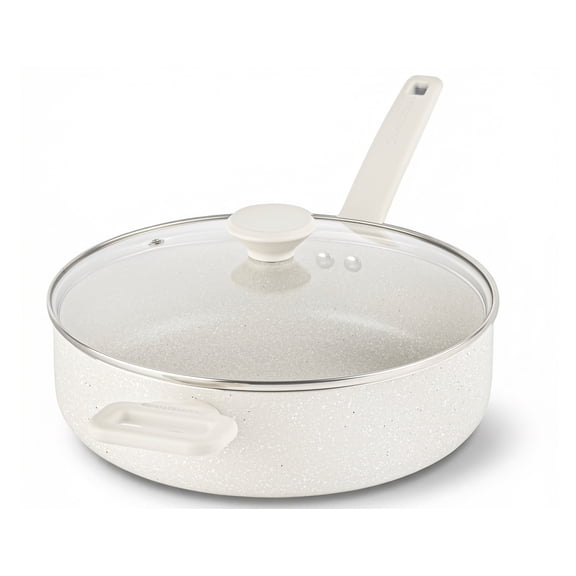 Granitestone 4Qt Saute Pan with Lid, 12 Inch Deep Frying Pan with Lid, Large Nonstick Skillet with Lid for Cooking, Oven Safe Skillet, Family Sized Frying Pans Nonstick, All in One Pan