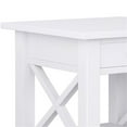 thumbnail image 4 of Simpli Home Kitchener 21" Square Contemporary Solid Wood End Table in White, 4 of 8