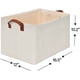 thumbnail image 1 of Contenedores de almacenamiento para estantes con estructura de metal, cestas de almacenamiento rectangulares, grandes, beige Zhivalor Cajas Organizadoras, 1 of 5