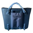 "Francine Collections Women's 17.3"" Laptop Wheeling Tote Bag, Leather
