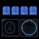 thumbnail image 3 of 8 tapones fluorescentes para válvulas de aire de neumáticos de coche, aptos para la mayoría de coches, SUV y bicicletas. Azul verde, 3 of 8