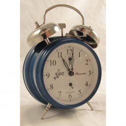clock alarm bell double sternreiter mechanical mm wind key traditional wound spring