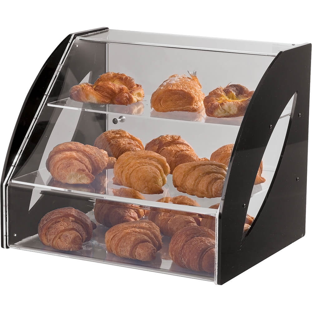 APS Plexiglass Three-tier Bread / Pastry Display Case, Counter Top ...