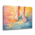 thumbnail image 2 of Abstract Art Modern Decorative Painting Feet Framed Canvas Poster Bedroom Decor Sports Landscape Office Room Decor Gift,Frame-style,08x12inch(20x30cm), 2 of 8