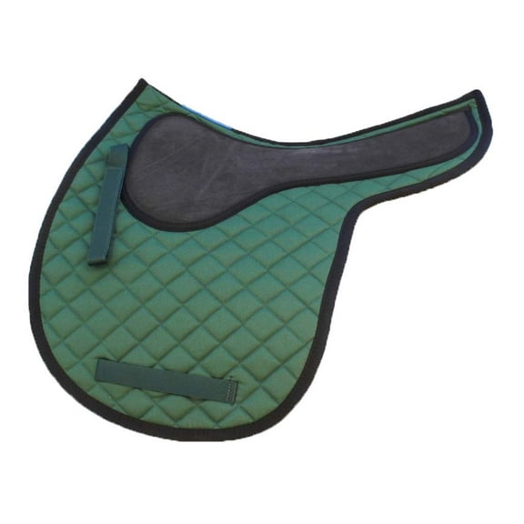 Horse Cotton Quilted Jumping ENGLISH SADDLE PAD Contoured Gel Hunter Green 72F24