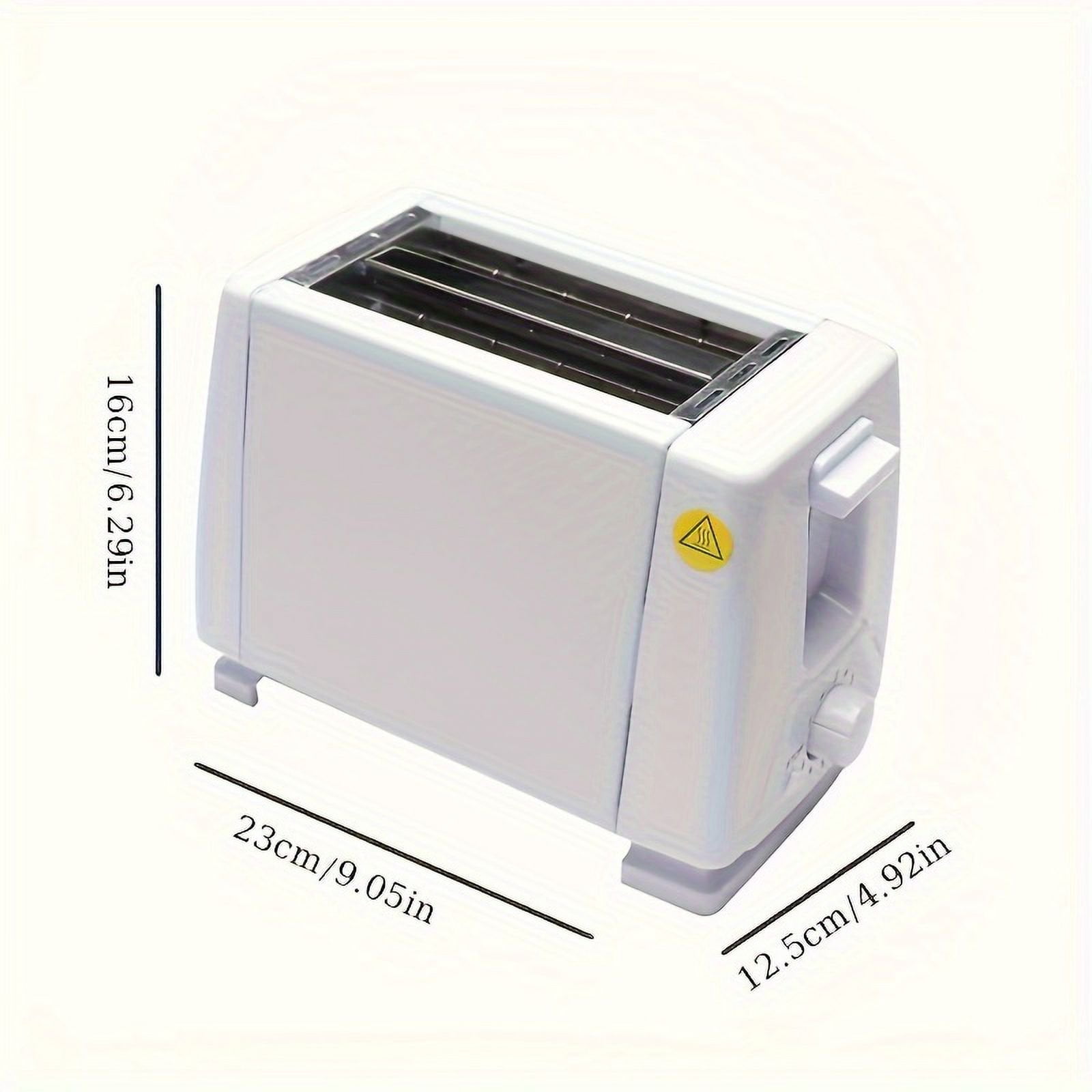 OHHSUN Toaster 2 Slice with Auto Shut Off & Reheat Function - 6 Browning Settings, Countertop Kitchen Essentials for Bagel Muffins Toast Pastry Waffles Grain Sweet Bread, 750W - White