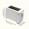 thumbnail image 6 of OHHSUN Toaster 2 Slice with Auto Shut Off & Reheat Function - 6 Browning Settings, Countertop Kitchen Essentials for Bagel Muffins Toast Pastry Waffles Grain Sweet Bread, 750W - White, 6 of 10