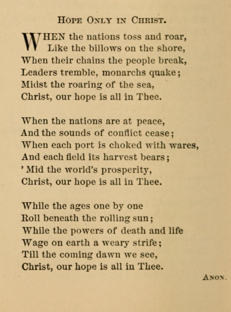 Rock Of Ages Poetry