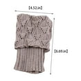 thumbnail image 2 of Resicozy Boot Socks for Women Winter Warm Boot Cuffs Knitted Solid Color Short Leg Warmers Boot Topper Socks White, 2 of 5