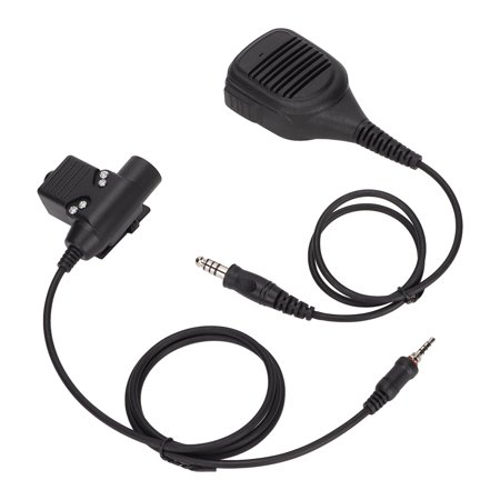 Speaker Shoulder Mic Pu Cable 2 Way Handheld Speaker Mic Black Compact For Vx 7r For Vertex Vx 6r Walmart Canada