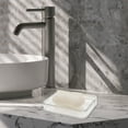 thumbnail image 2 of Unique Bargains 1 Pc Waterproof Soap Holder Wall Mounted White Clear Soap Holder for Bathroom 5.31"x4.13"x1.1", 2 of 6