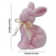 thumbnail image 4 of Musgo Terciopelo Simulado Conejito Pascua Sala Estar Escritorio Pequeños Adornos Decoraciones Lindas (rosa) Rosa (altura 19 Cm), 4 of 9