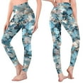 thumbnail image 4 of BiZtdJrK Vacation Sale Workout Leggings for Women Outdoor Camo Print Running Legging Pants High Waisted Butt Lifting Yoga Pants Milk Silk Soft Full Length Stretch Tights Multicolor M, 4 of 6