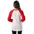 thumbnail image 3 of Just Love Sleep Dress for Women Solid Sleeping Shirt 6763 (White Red, X-Large), 3 of 3