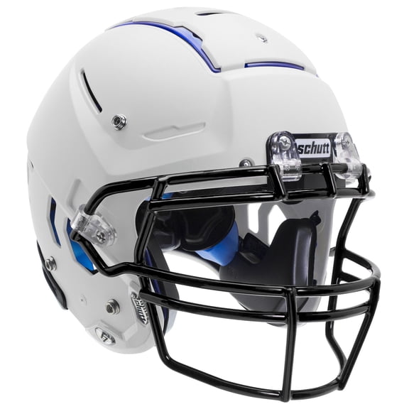 Schutt F7 LX1 Youth Football Helmet w/Carbon Steel Facemask - Matte Colors (S, Matte White)