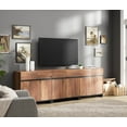 thumbnail image 3 of WAMPAT Storage Cabinet, 3 in 1 Modern Sideboard with Adjustable Shelves and Metal Base, Coffee Bar Cabinet for Living Room, Dining Room, Brown, 3 of 6