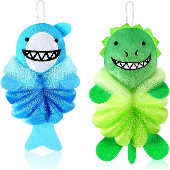 ACDANC Bath Sponge Shower Loofahs for Kids,Toddler Shower Sponge Body Scrubber,Shower Puff for Kids Adults Shower Washing Exfoliating (B)