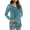 Sky Blue, variant on QUNYINEY Casual Womens T Shirts Floral Green Crew Neck Long Sleeve Tops Pleated Drop Shoulder Loose Pullover T-Shirts Women's Tops