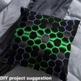 thumbnail image 2 of Homewish Abstract Geometric Desgin Fabric by the Yard 3 Yard,Honeycomb Hexagon Sewing Fabric,Green Blue Black Room Decor Fabric by the Yard For Children,Breathable Home Decor, 2 of 6
