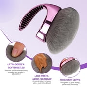 1PC Blend & Blur Body Kabuki Self Tanner Brush, Oversize Body Blending Brush for Self Tanner, Makeup & Contour Blending, 4.3 Inch Dense Oval Kabuki Head Delivers Even Coverage