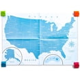 thumbnail image 4 of U.S. Puzzle Map of The United States with 44 Magnetic Pieces (19 x 13 Inches), 4 of 7