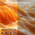 thumbnail image 4 of Salange Miniproyector de Bolsillo Nativo de Tiro Corto de 720p con WiFi y Bluetooth para un Lindo Regalo, 4 of 11