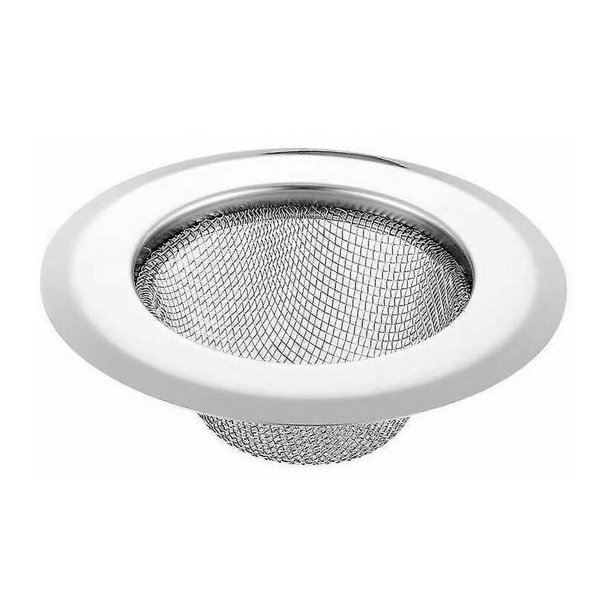 Coladores de fregadero de cocina de acero inoxidable, coladores de drenaje de fregadero de cocina, coladores de fregadero de cocina con bordes anchos grandes de 4,5 pulgadas de diámetro (paquete de 2)