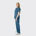 thumbnail image 4 of SPECTRUM UNIFORMS Scrub Tops Medical Unisex V-Neck Yoga Soft Fabric Medical Professionals Hospital and Lab Workwear Nurse Top Caribbean Blue, 4 of 5
