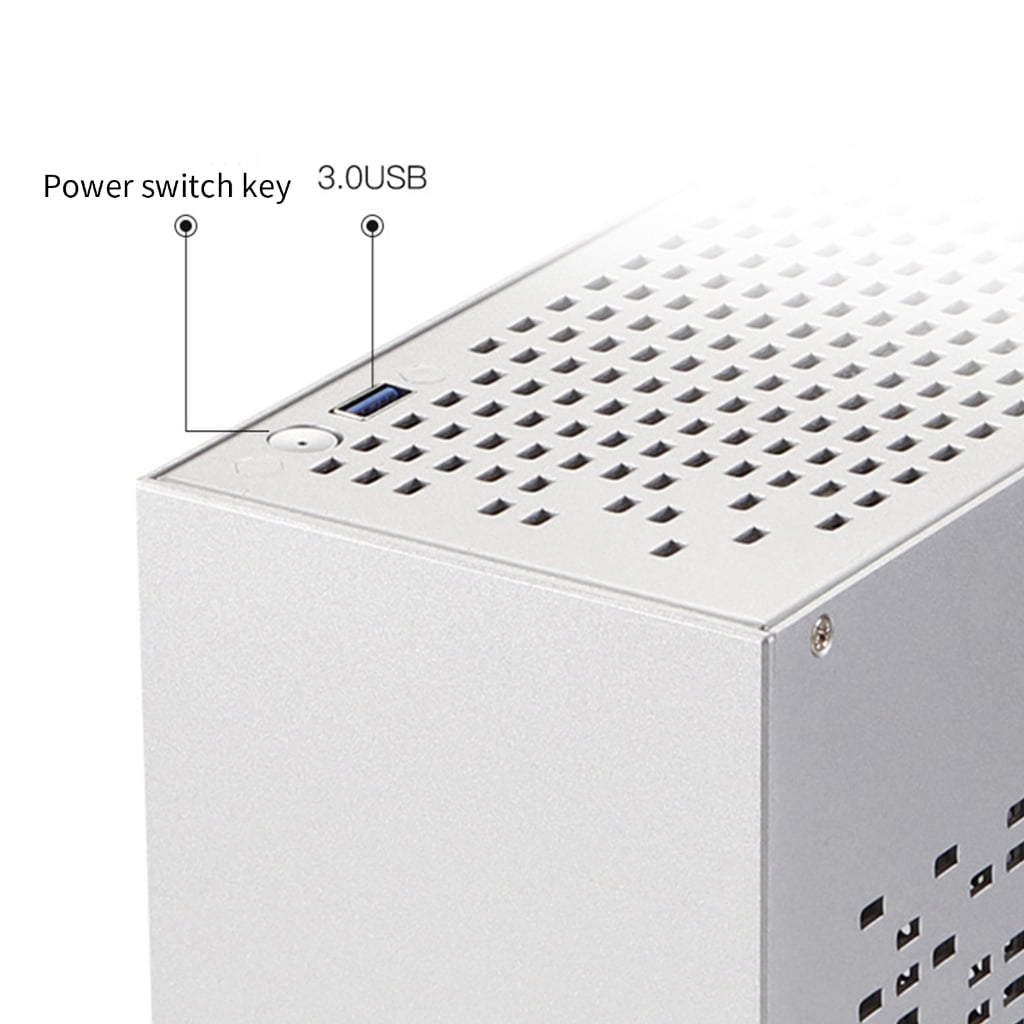 CIYISON Aluminum Mini ITX Chassis for Desktop PC Case Support Graphics Card RTX2070