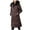 Coffee, variant on Brilliant Womens Wool Overcoat Winter Coat Fashion Thick Long-Sleeved Hooded Jacket in Cotton-Padded Jacket Clearance Clothes under $5.00