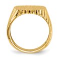thumbnail image 2 of 14k Yellow Gold 18.0x16.5mm Mens Signet Ring Man   For Dad Mens  For Him, 2 of 9