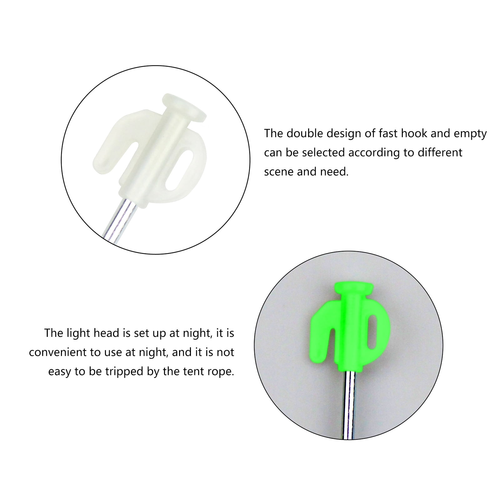 16Pcs Camping Tent Stake Steel Canopy Stakes Spikes Heavy Duty Tent Peg Wind-proof Lengthened Tent Ground Nails
