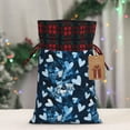 thumbnail image 5 of Pofeuu Ice Blue Heart Print Burlap Bags with Drawstrings Drawstring Gift Bags Pouch Bag for Thankgiving Birthday Party Gift Wrapping Treats and Party Favors-Black, 5 of 8