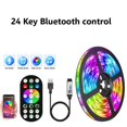thumbnail image 1 of WS2812B Bluetooth LED Strip lights 5050 RGBW Remote control panel+power supply tape diode LED neon night light for room TV, 1 of 7