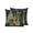 Black, variant on Wildflowers Landscape Outdoor Throw Pillow with Insert, 18"x18" Country Mountain Sky Orange Flowers Field Waterproof Decorative Square Patio Pillows for Small Patio Chairs, Balcony, Couch