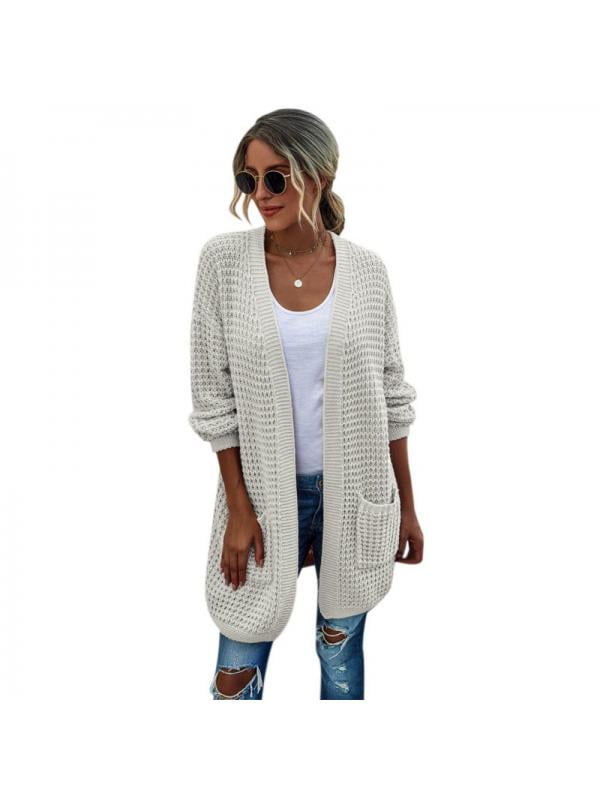 ladies chunky long cardigans