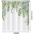 thumbnail image 3 of Sage Green Shower Curtain for Bathroom Plant Botanical Eucalyptus Leaf Watercolor Greenery Leaves Floral Bathroom Curtain Waterproof Fabric Shower Curtain Sets 72×72 Inches, 3 of 6