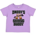 thumbnail image 3 of Inktastic Daddys Skiing Buddy Kids Skis Boys or Girls Toddler T-Shirt, 3 of 5