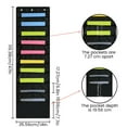 thumbnail image 5 of Ihvewuo Hanging Paper Organizer Teacher Storage Wall File Holder Hangers Pockets Filing Office Home School Organization Classroom Pocket Chart, 5 of 6