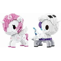 CUTEHELPER Unicom Themed Mini Animals Children's Art Building Set, Unicom Building Blocks Kit 2 in 1 (1790 Pieces)