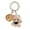 White, variant on Keychain Pendant Three-dimensional Cat Bell Sound Keyring Keys Bags Phone Lanyard Versatile Hanging Ornament