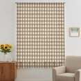 thumbnail image 3 of Brown Plaid Sheer Curtains 84 Inches Long, Gingham Checked Minimalist Modern Light Filering Curtains, Breathable Simi Curtain Privacy Drapes for Living Room Bedroom Lightweight Window Treatment, 3 of 9
