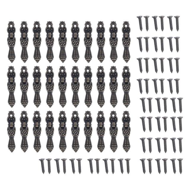30 Pcs Handles Mini European Style Cabinet Double Door Zipper Handle Wooden Box Drawer Pulls