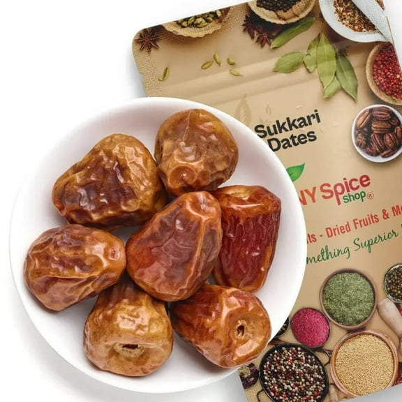 NY SPICE SHOP Sukkari Dates - 3 Pound - Golden Dates