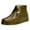 Olive, variant on Men's Genuine Leather High Top Moc Toe Desert Chukka Male Casual Boots