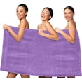 thumbnail image 7 of Elegant Comfort Three Line Popcorn Towel Set for Bathroom 35 x 70 inches, Premium Hotel Quality 1-PACK Jumbo Towels, 100% Turkish Cotton, Soft and Durable, Quick Dry and Highly Absorbent, Black, 7 of 7