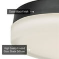 thumbnail image 3 of Kira Home Luna 11" Integrated LED Flush Mount (25W), Low-Profile Ceiling Light, Heavy Frosted Glass Diffuser, Built-in, 3 of 8